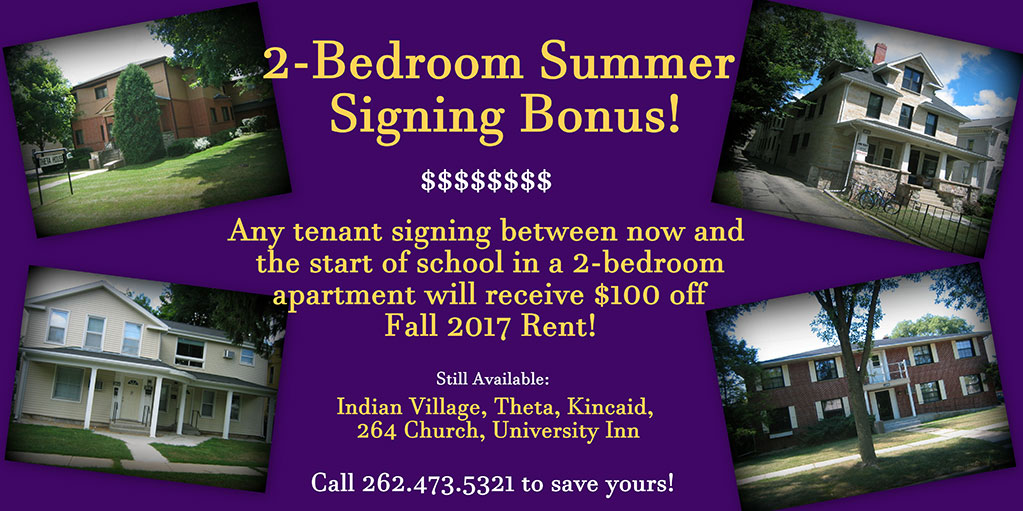 DLK Rentals The Leader in UWWhitewater Student Rentals